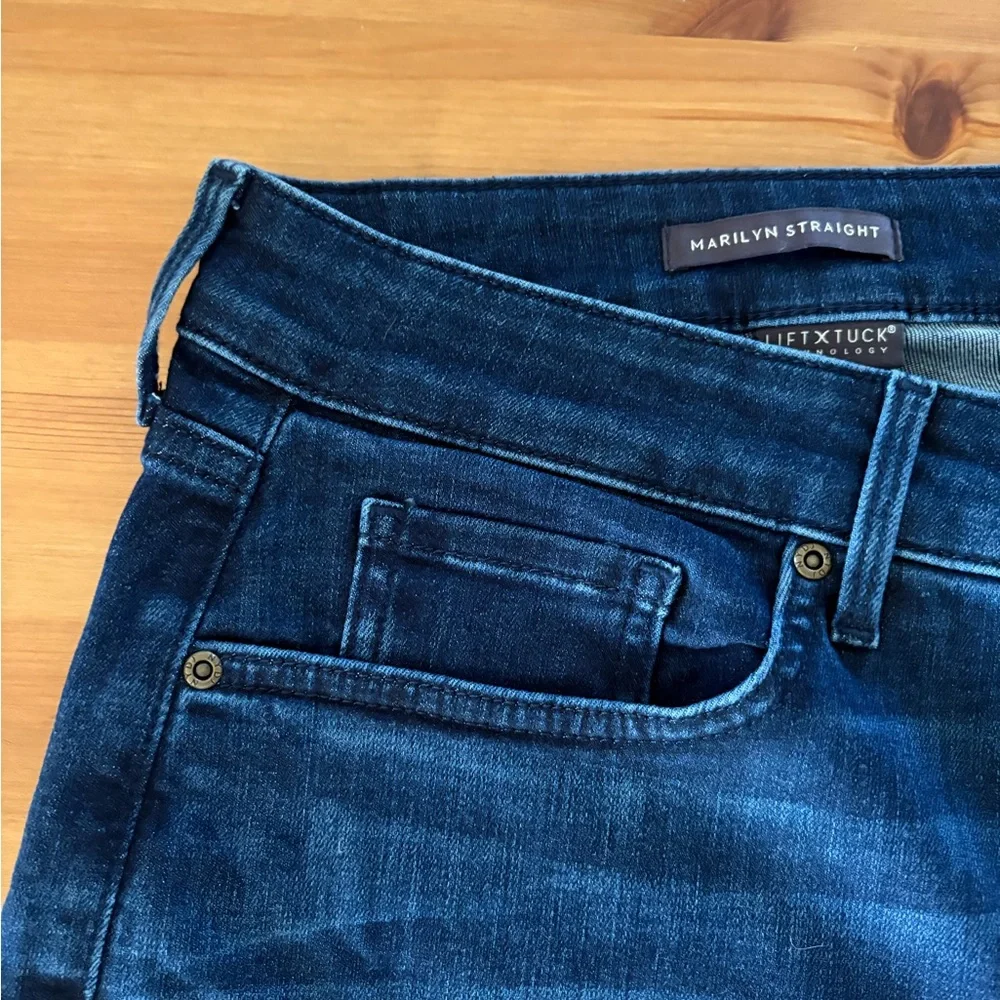 NYDJ Marilyn Blue Denim Slimming Straight Leg Jeans Size 18W NWT - Picture 10 of 14